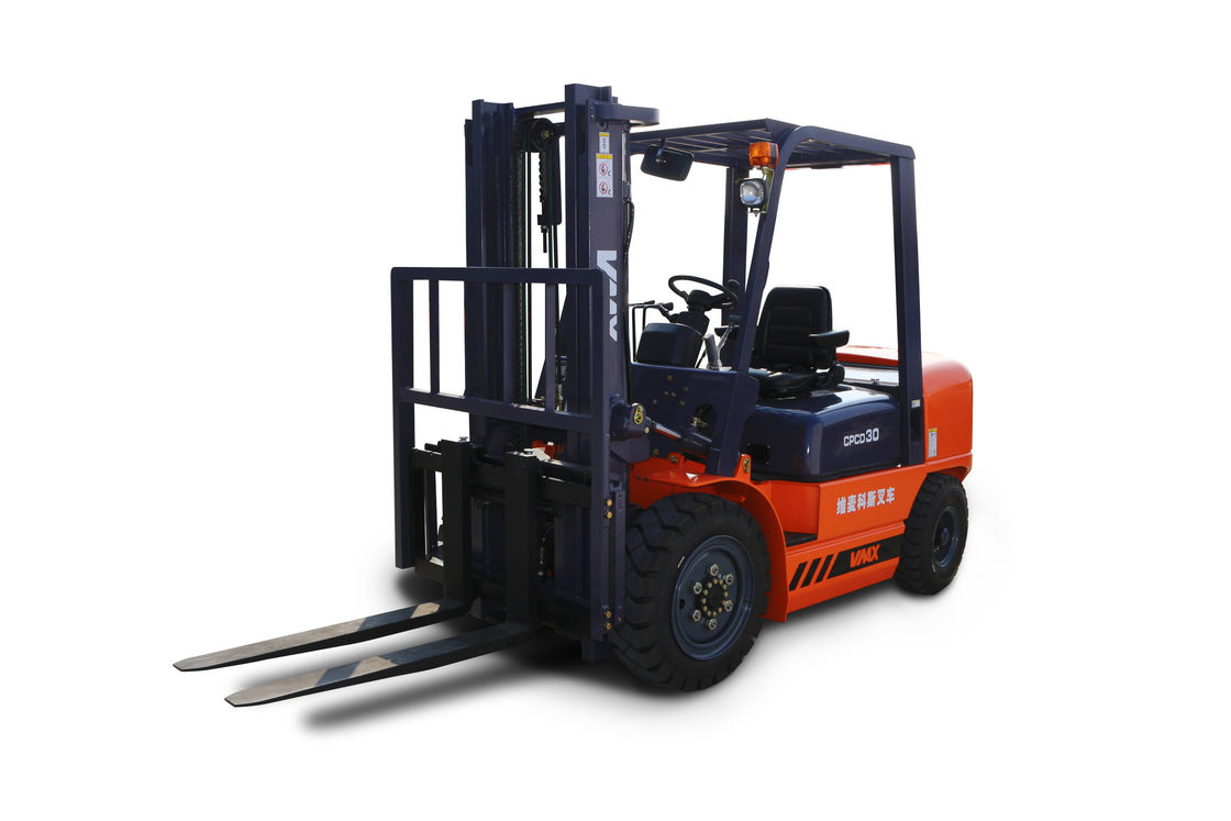 3.5 Ton Diesel Engine Electric Forklift Truck , Forklifts Used In Warehouses