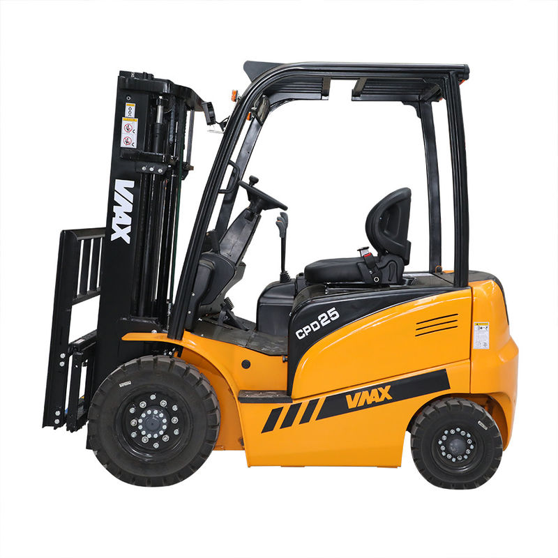 Xinda MAX lift height 6000mm electric Battery forklift 2500kg load capacity with cartis controller